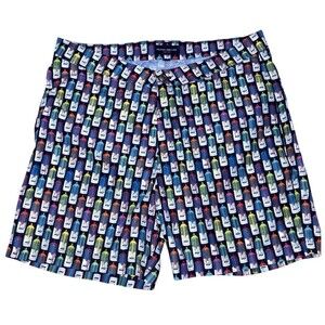 Peter Millar Board Shorts Spray Paint Can Men's Medium Lined Swim Hybrids 6.5"